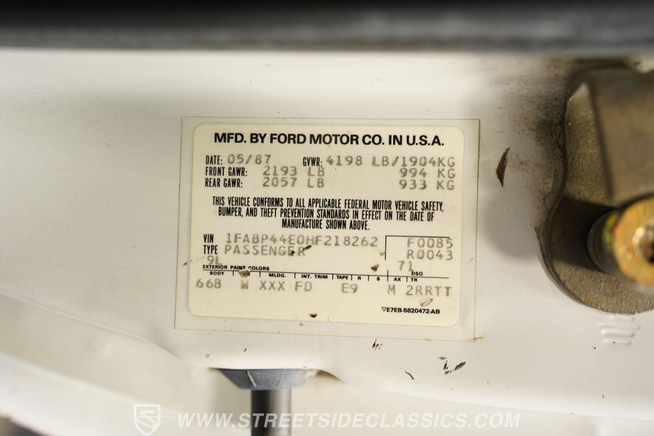 1987 Ford Mustang LX 5.0 Convertible