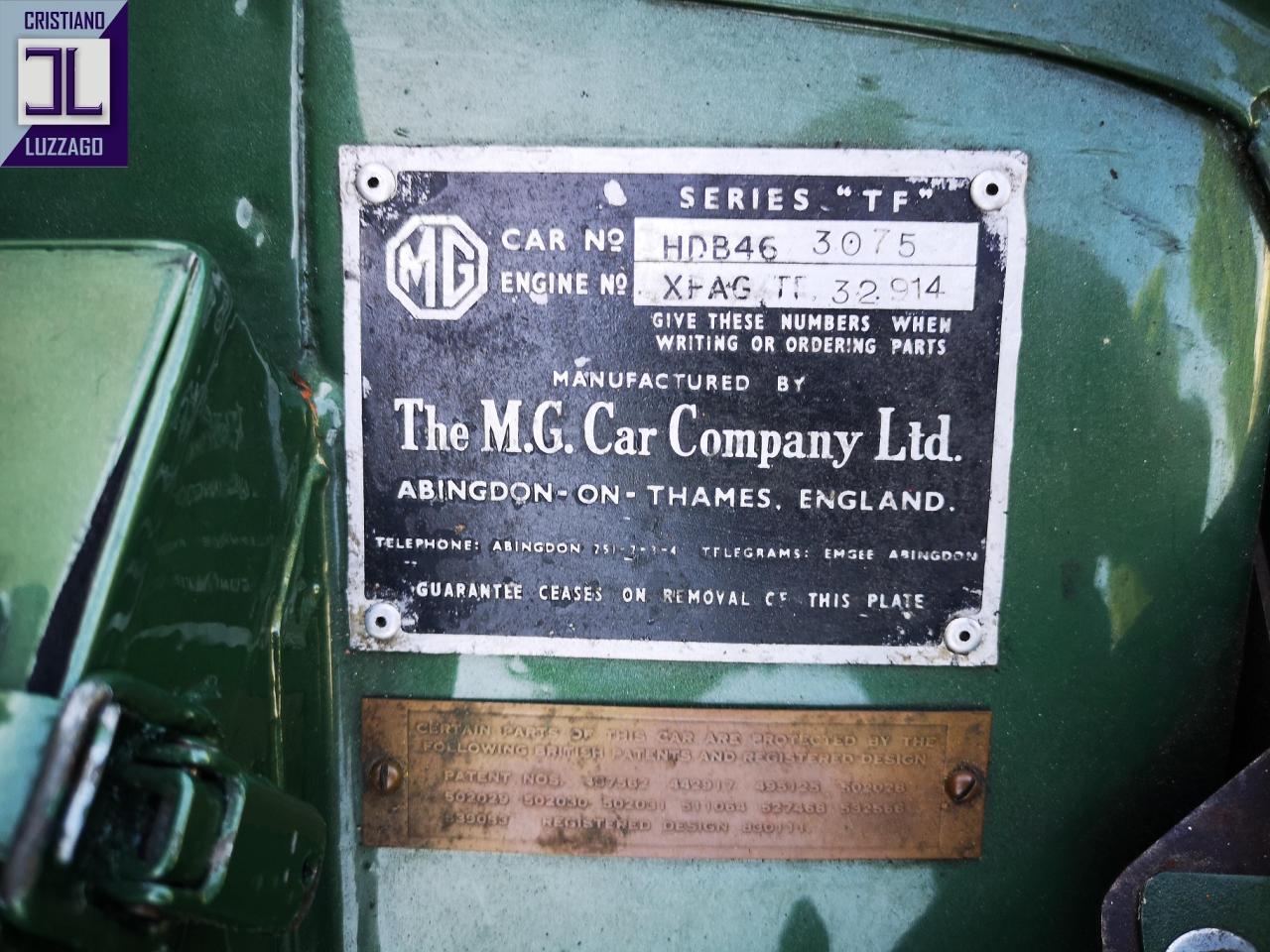 1954 MG TF MIDGET 1250