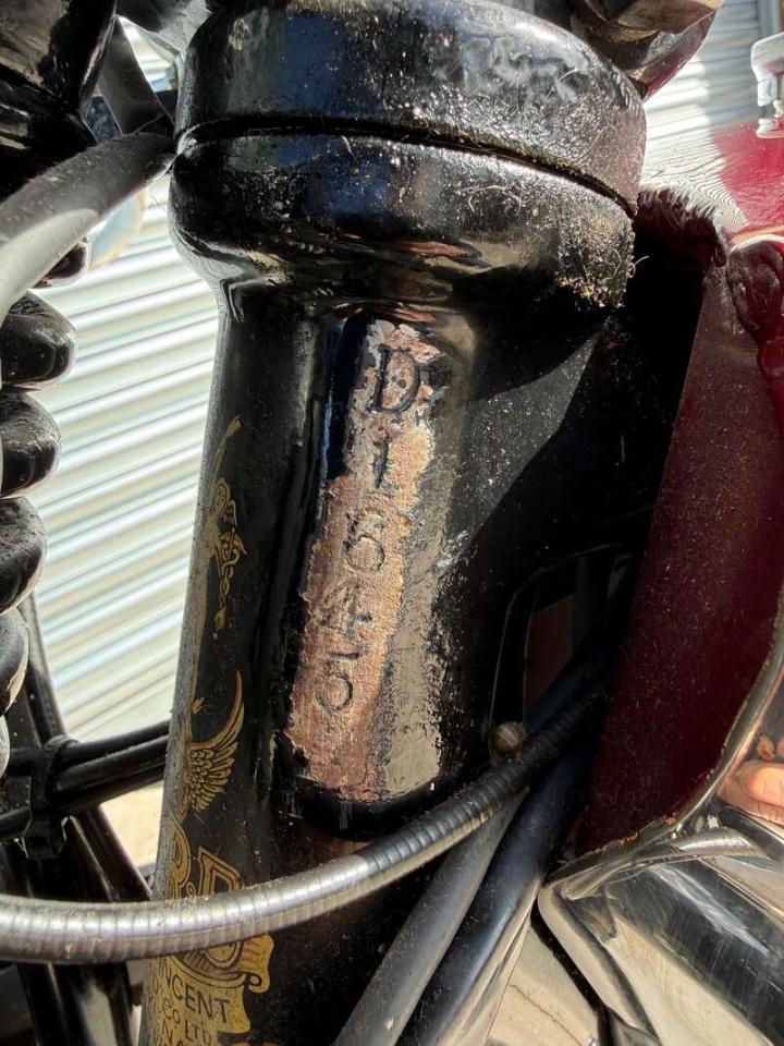 1939 VINCENT HRD SERIES A COMET