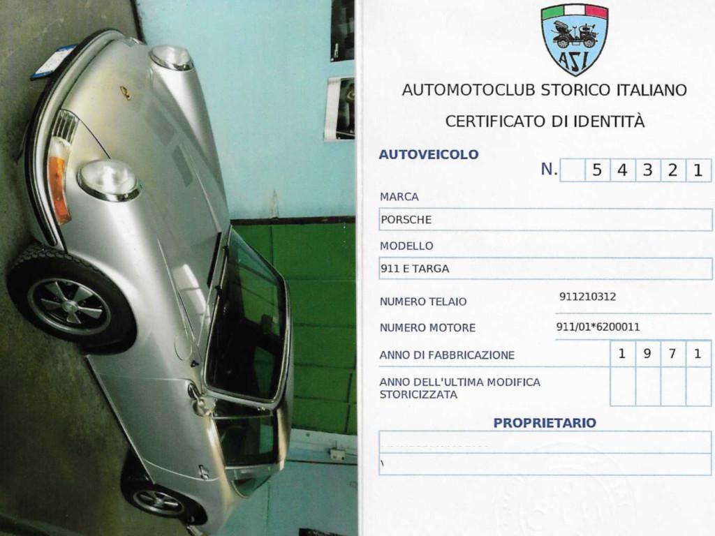 1971 Porsche 911 2.200 E TARGA