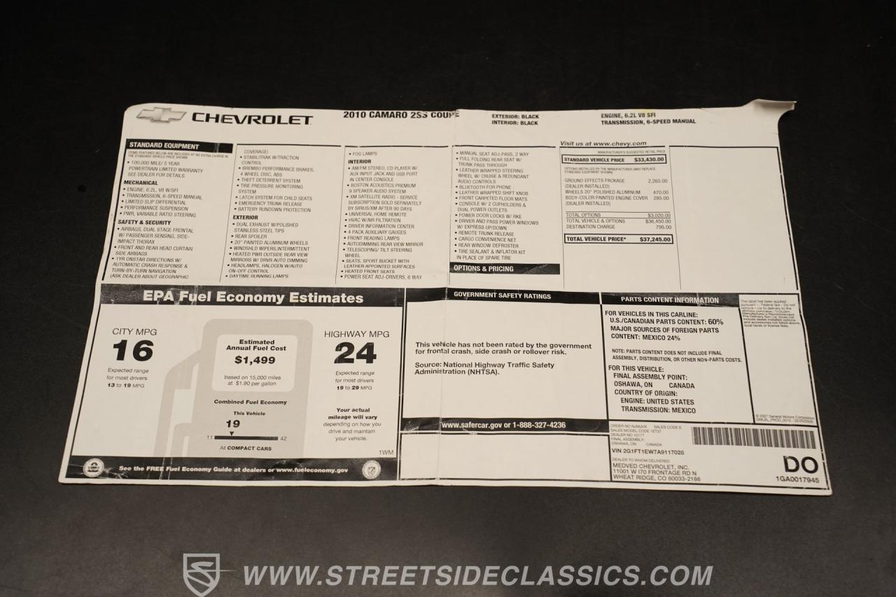 2010 Chevrolet Camaro HENNESSEY HPE600