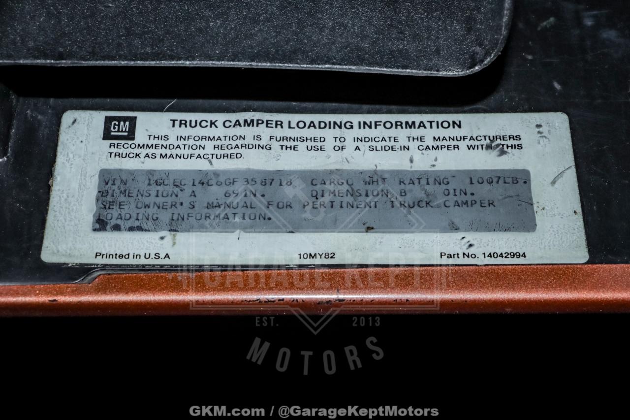 1986 Chevrolet C/K 10 Series