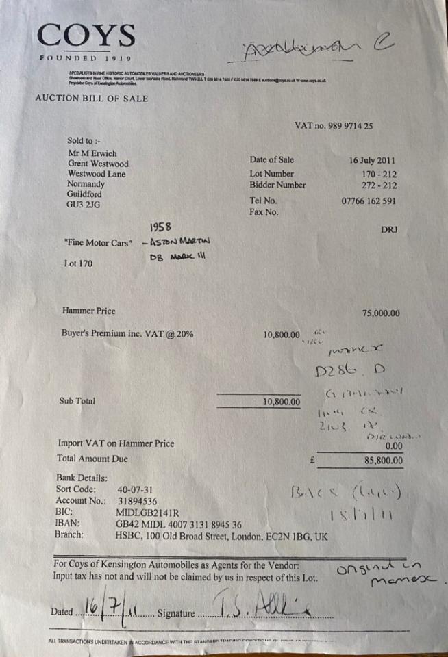 1958 Aston Martin DB MkIII