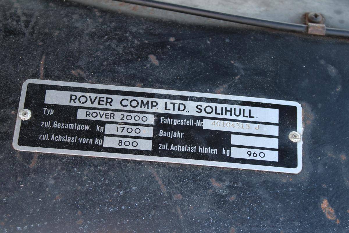 1969 Rover P6 2000 SC SALOON