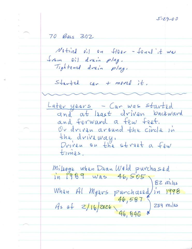 1970 Ford Mustang Boss 302