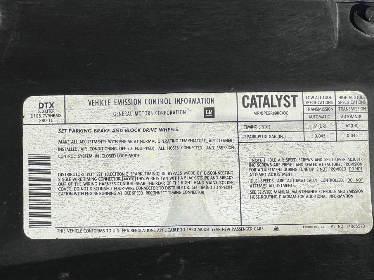 1983 Chevrolet Camaro Z/28