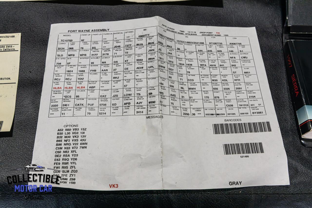 1997 GMC SIERRA C1500