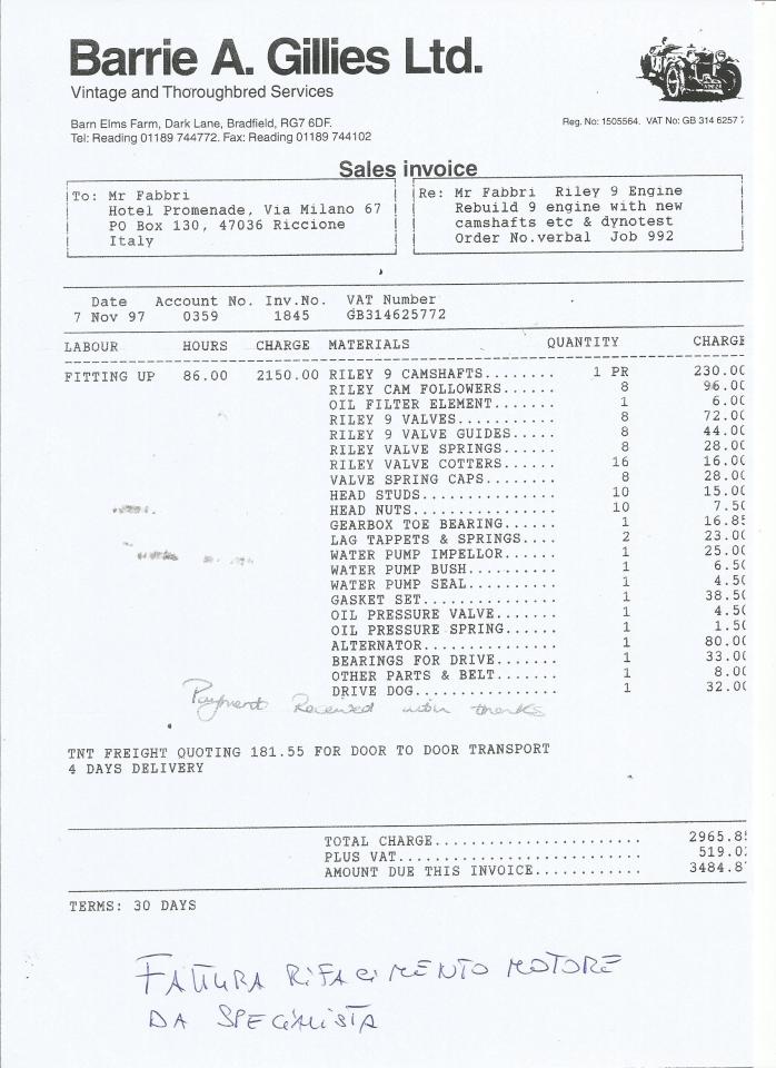 Riley 9 SPECIAL BROOKLANDS STYLE