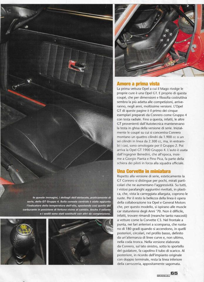 1970 Opel 1900 GT GRUPPO 4 CONRERO