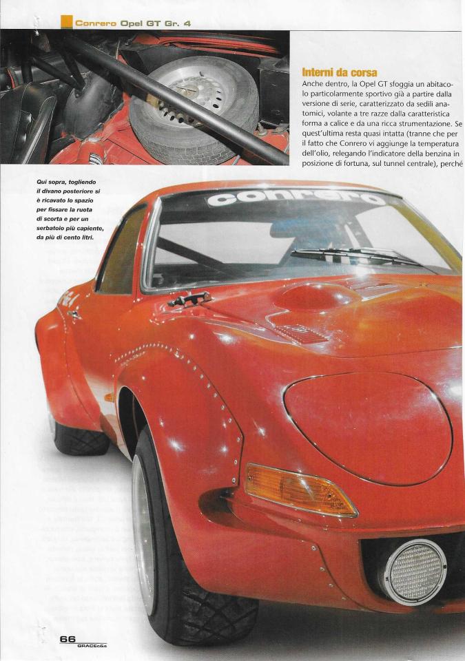 1970 Opel 1900 GT GRUPPO 4 CONRERO