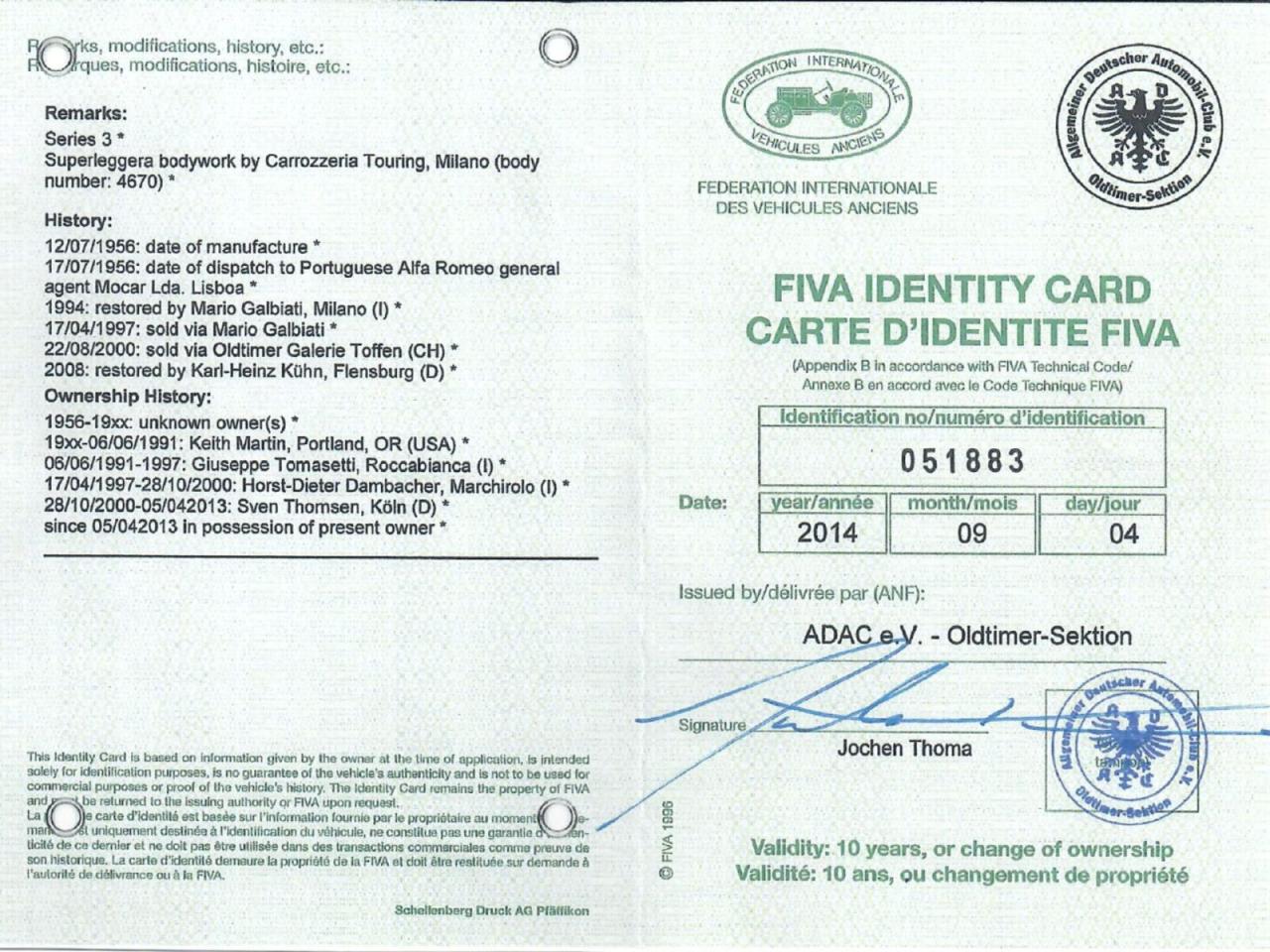 Alfa Romeo 1900C SUPER SPRINT II SERIE COUPE TOURING SUPERLEGGERA