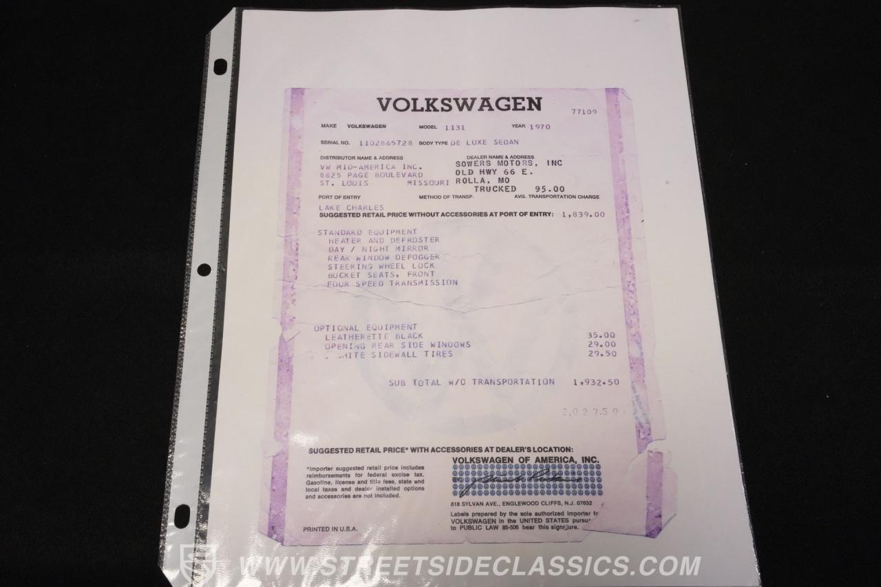 1970 Volkswagen Beetle