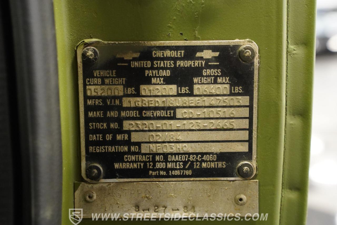 1984 Chevrolet Blazer M1009-CUCV 4X4 Military