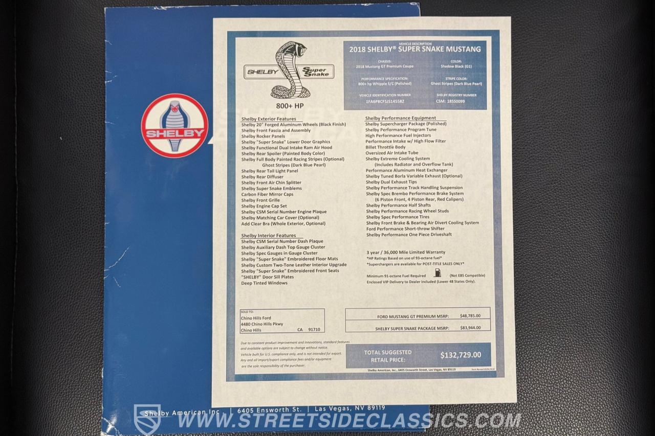 2018 Ford Mustang Shelby Super Snake