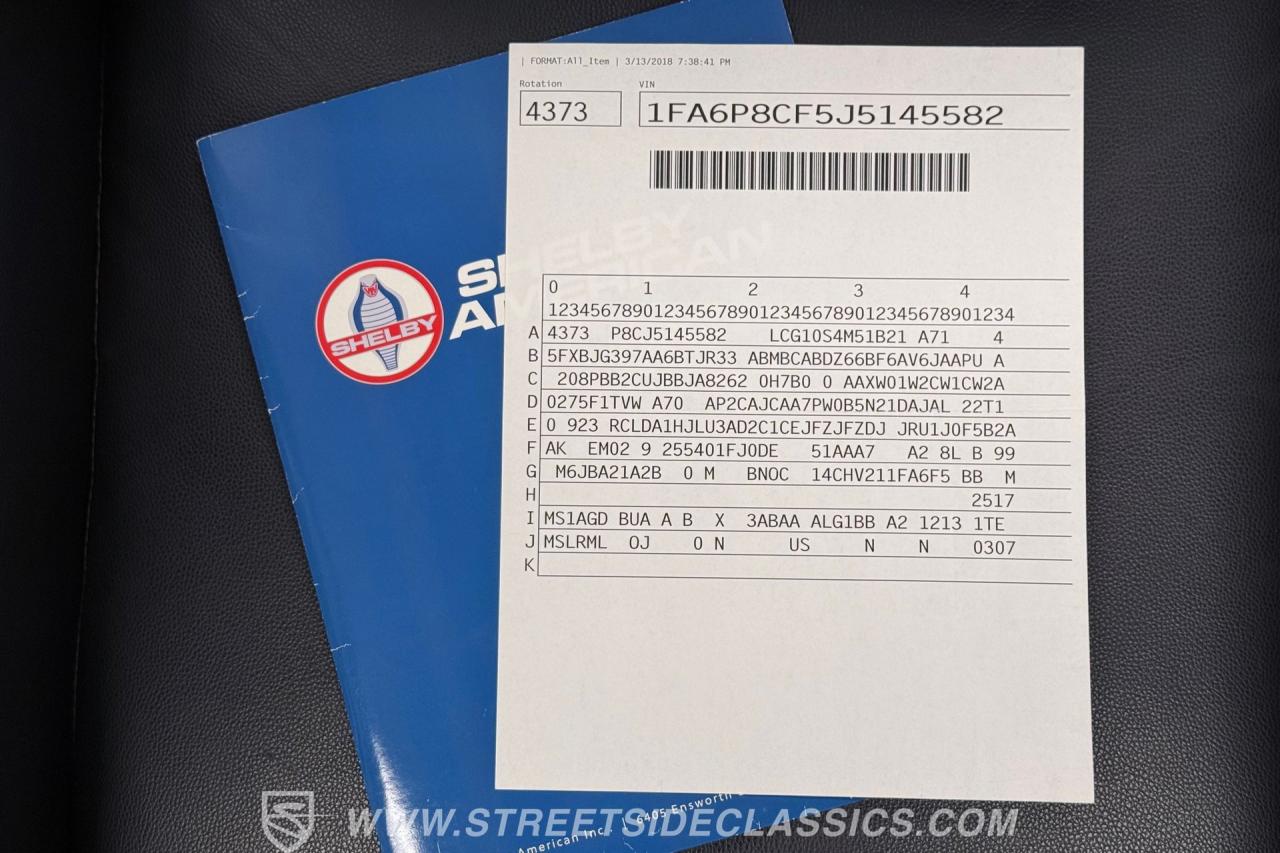 2018 Ford Mustang Shelby Super Snake