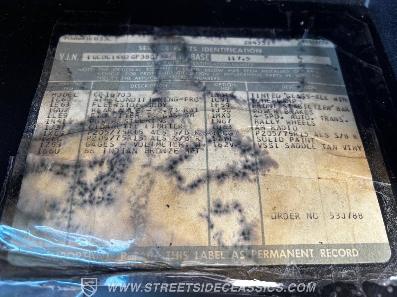 1986 Chevrolet C10 Custom Deluxe