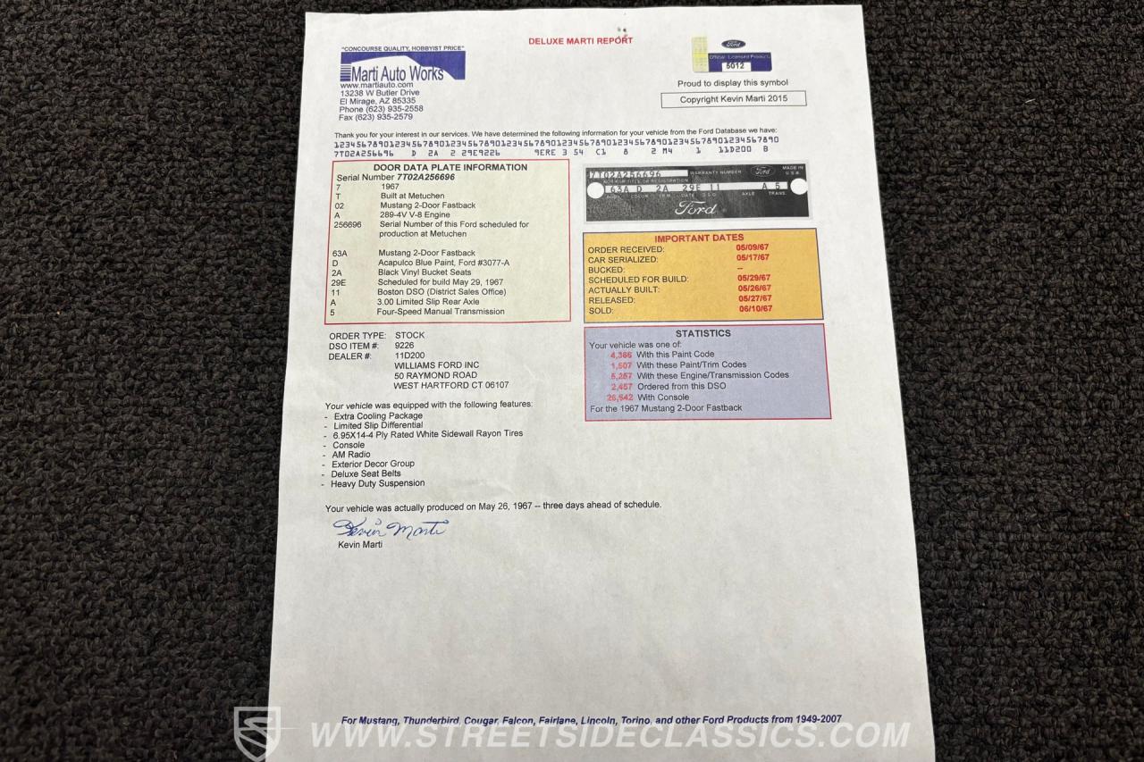 1967 Ford Mustang Fastback