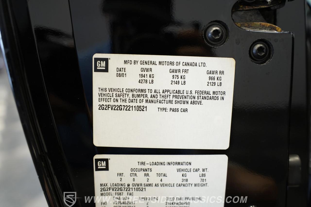 2002 Pontiac Firebird Trans Am WS6 Supercharged