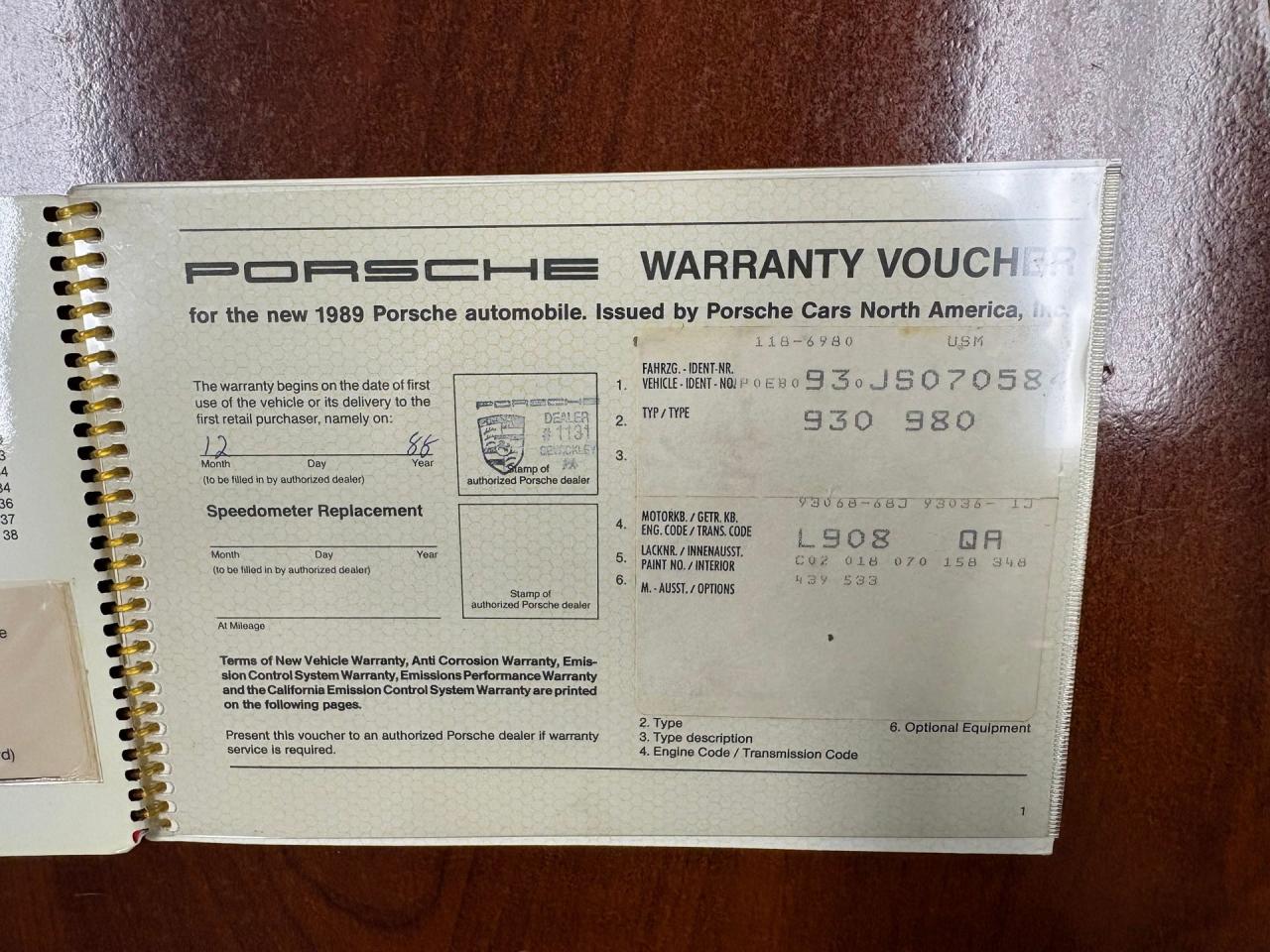 1988 Porsche 911 Turbo Cabriolet