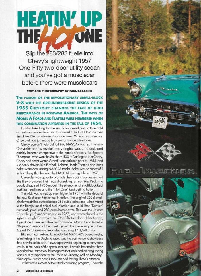 1957 Chevrolet 150 Utility Sedan Fuelie