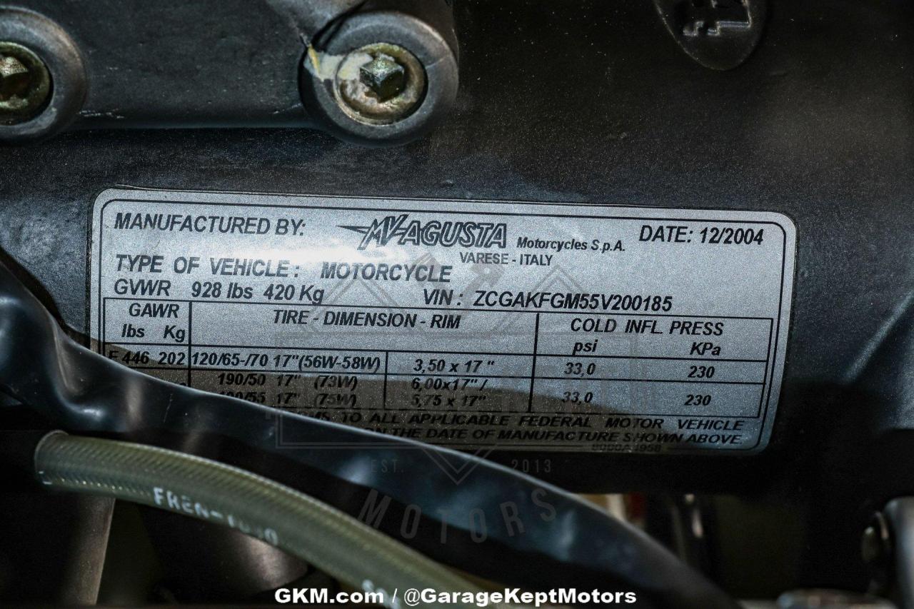 2005 MV Agusta F4 1000