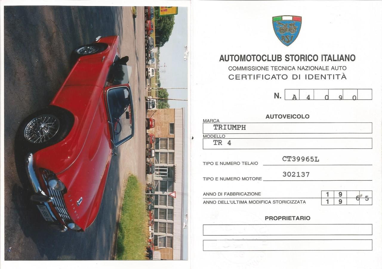 1965 Triumph TR4