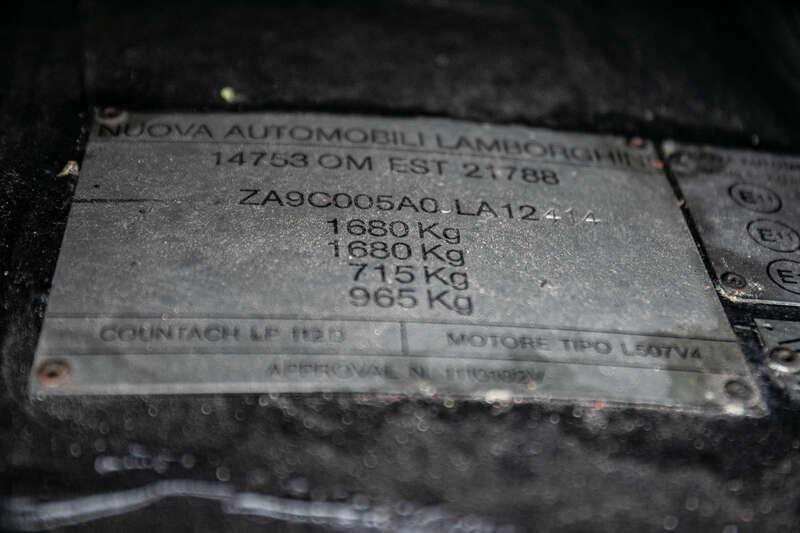 1988 Lamborghini COUNTACH 5000 QUATTROVALVOLE 88.5 UK RHD