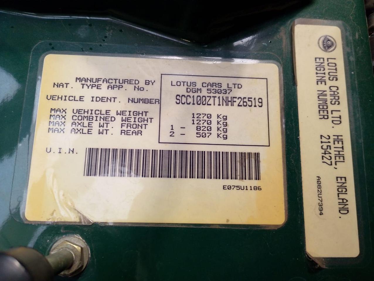 1992 Lotus ELAN 1.8 TURBO (100B)