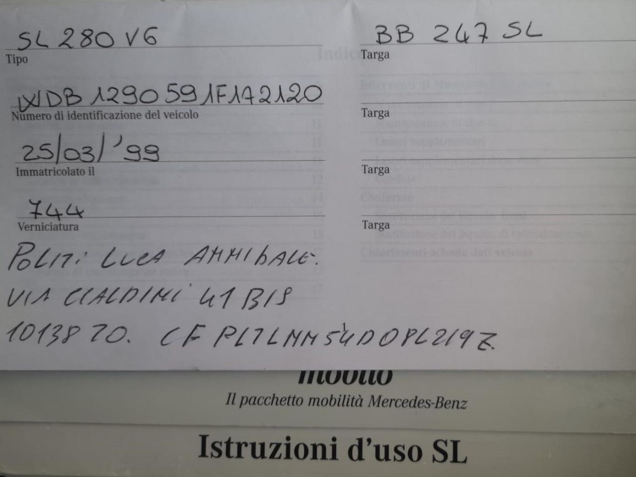 1999 Mercedes - Benz 280SL R129