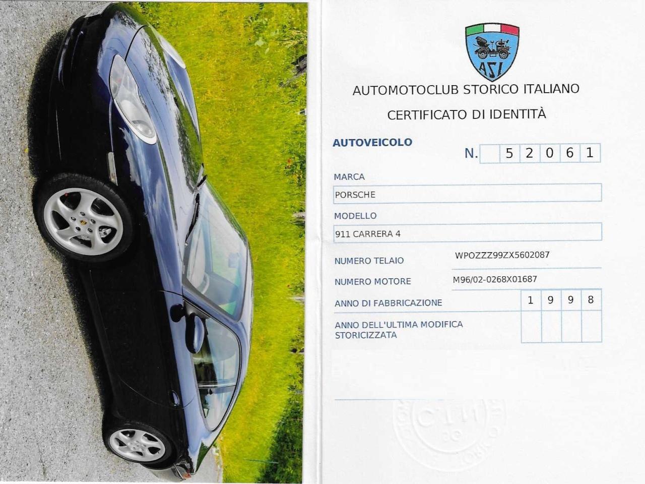 1998 Porsche 996 CARRERA 4