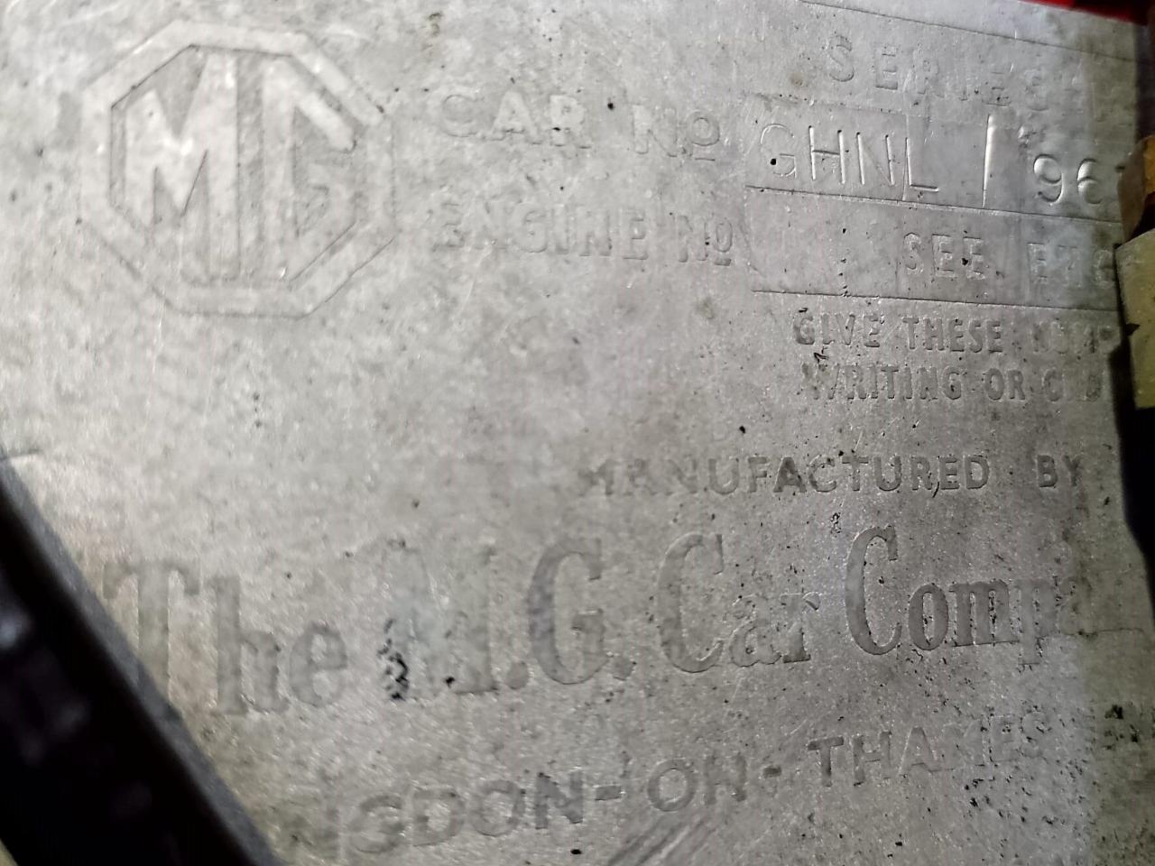 1960 MG A 1600 ROADSTER