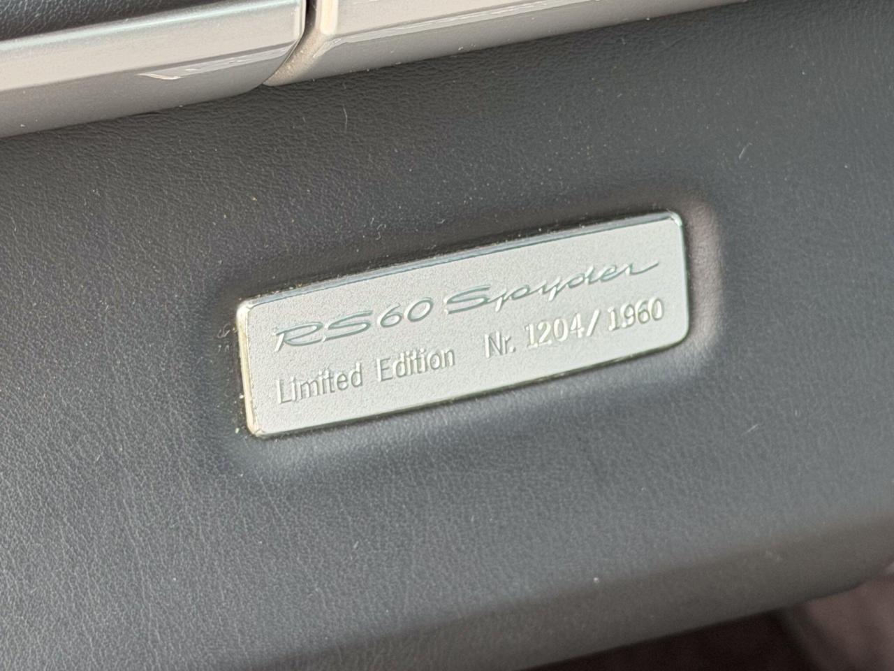 2008 Porsche 3.4 987 RS 60 Spyder 2dr