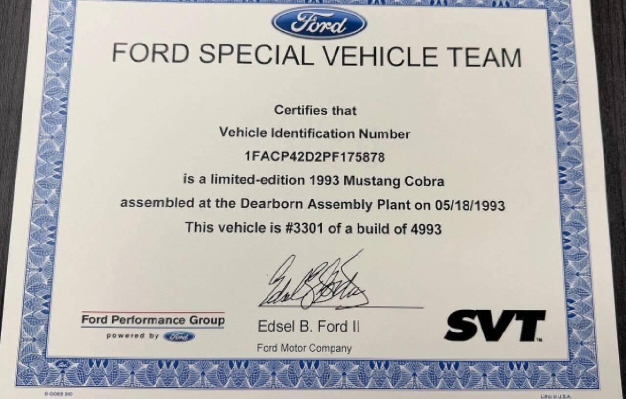 1993 Ford Mustang SVT Cobra