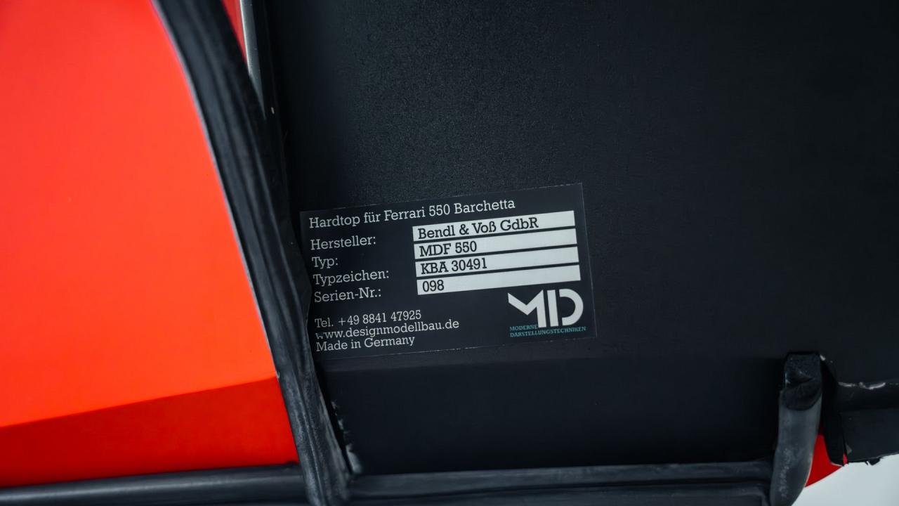 2002 Ferrari 550 Barchetta Pininfarina