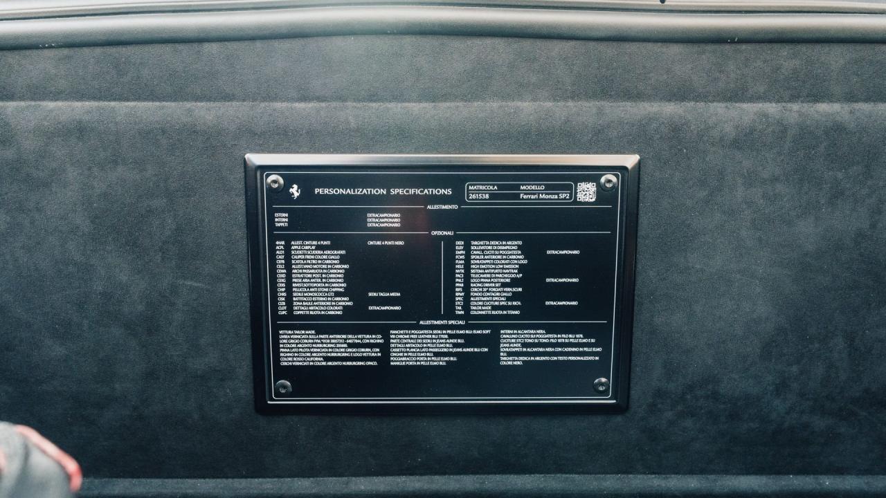 2020 Ferrari Monza SP2