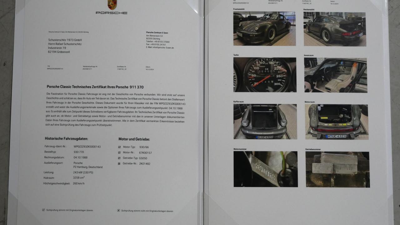 1989 Porsche 911 Turbo Coupe WLS