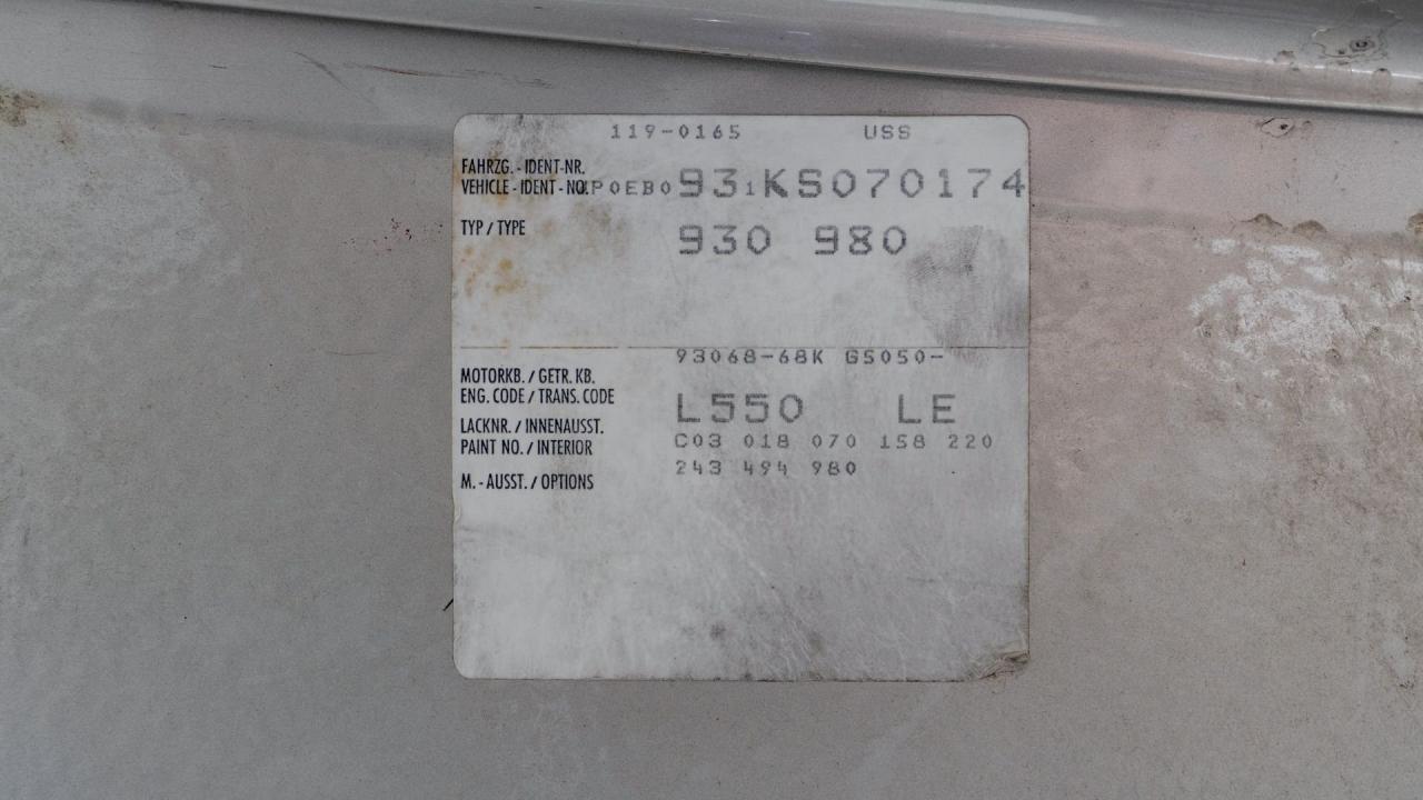 1989 Porsche 911 Turbo Cabriolet