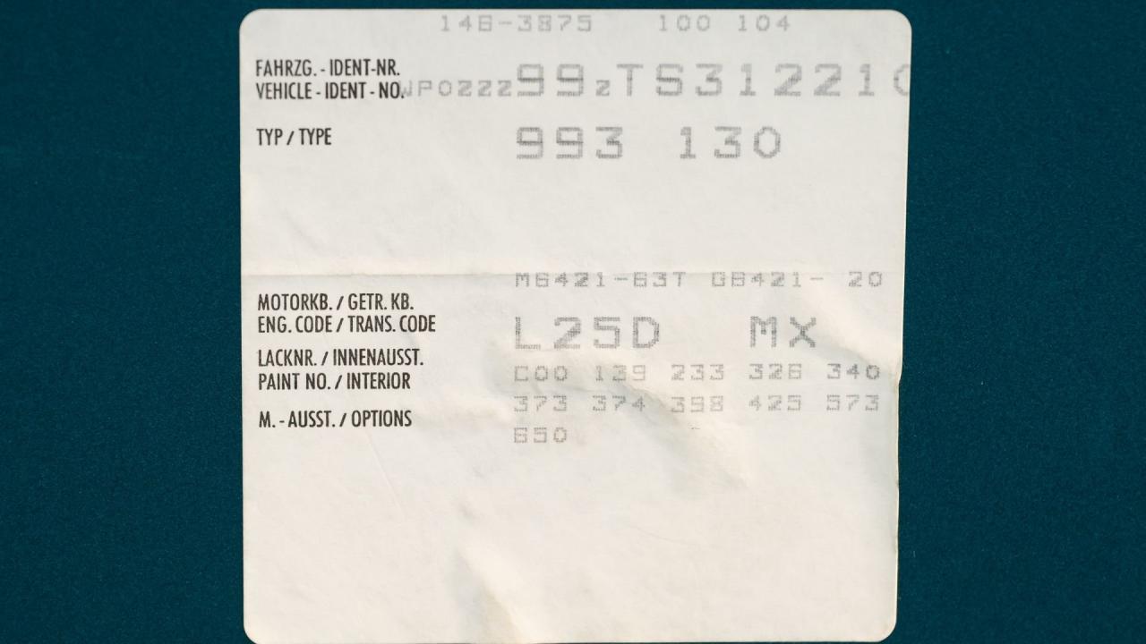 1996 Porsche 911 Carrera 4 Coupe