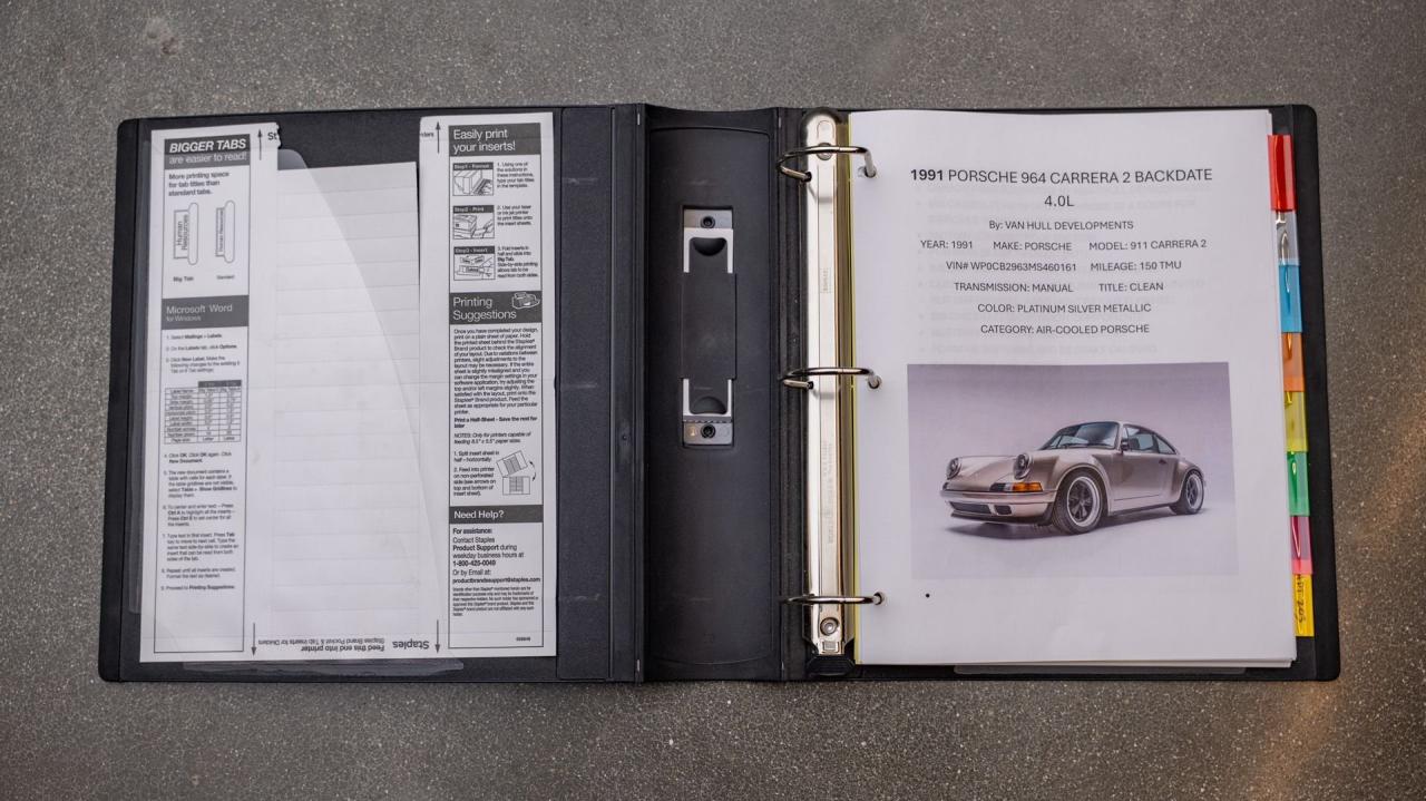 1991 Porsche 911 Backdate 4.0L by Van Thull Development
