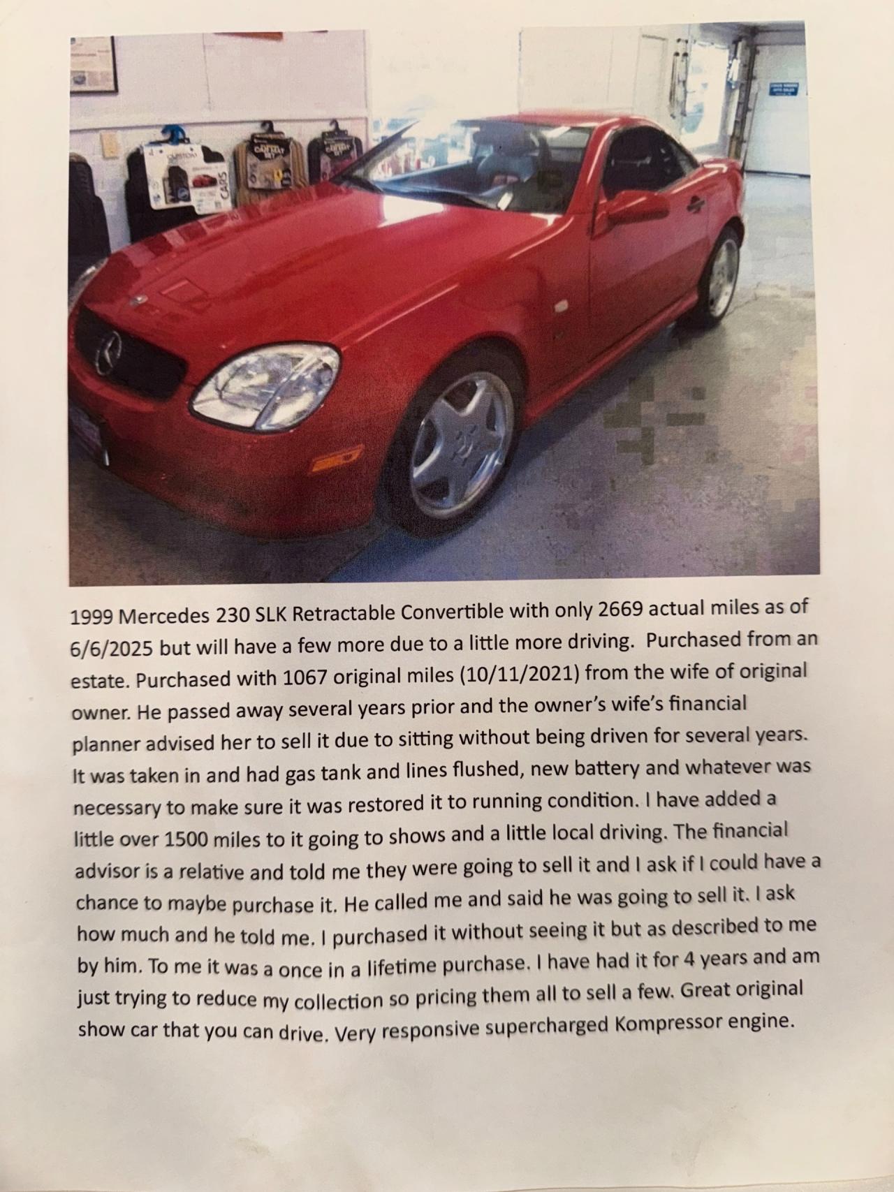 1999 Mercedes - Benz SLK