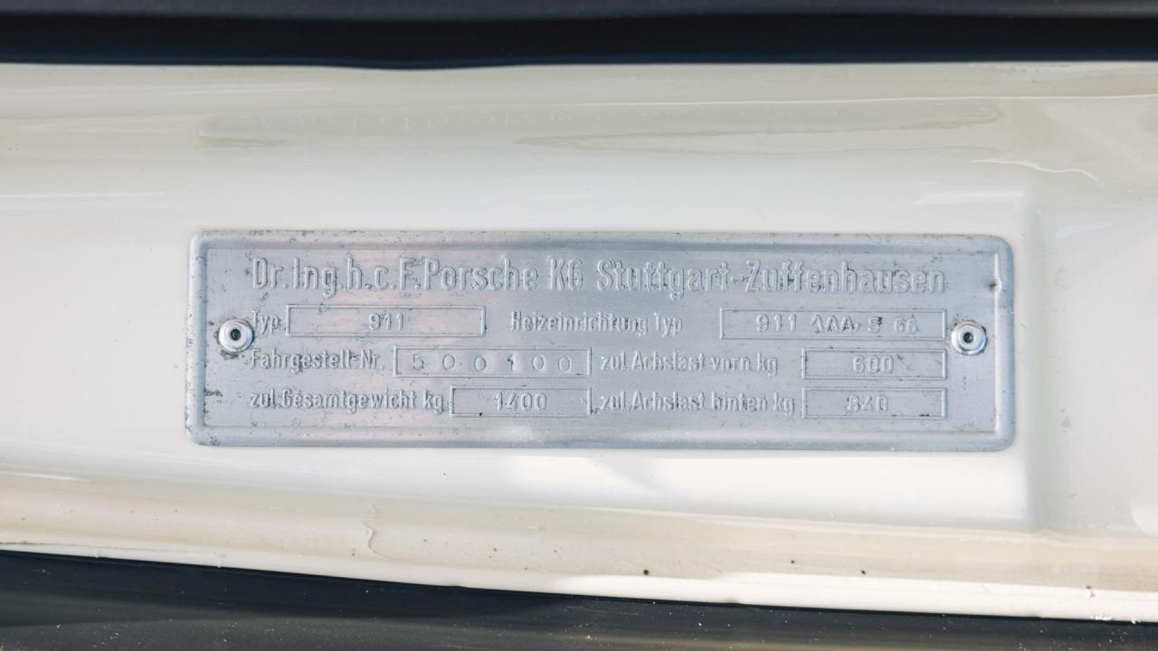 1966 Porsche 911 S Soft Window Targa Experimental Test Car ex-Neerpasch