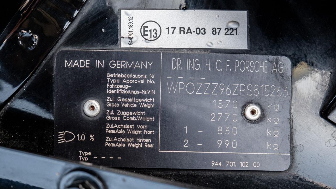 1993 Porsche 968 Club Sport