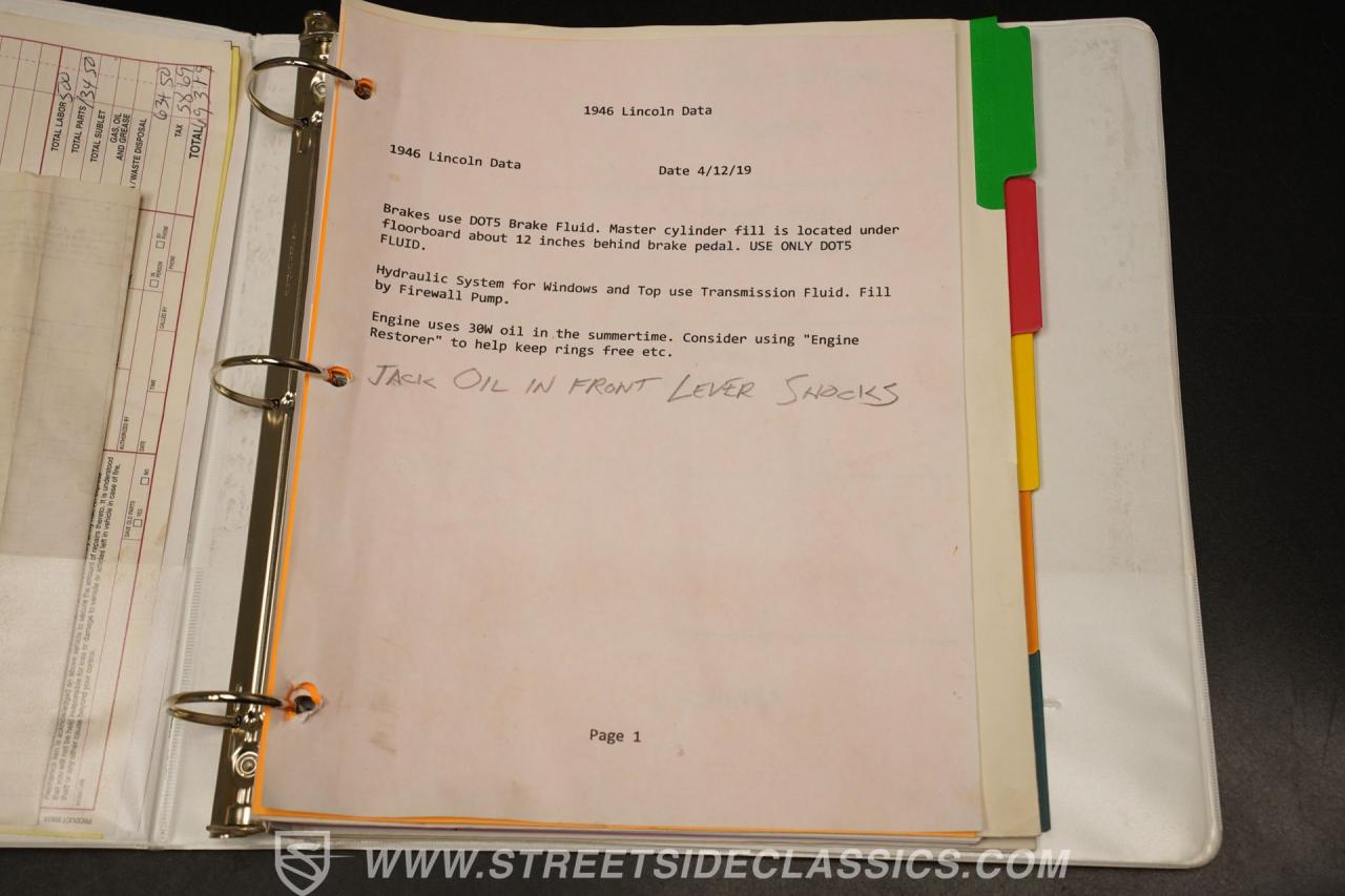 1946 Lincoln Continental Convertible