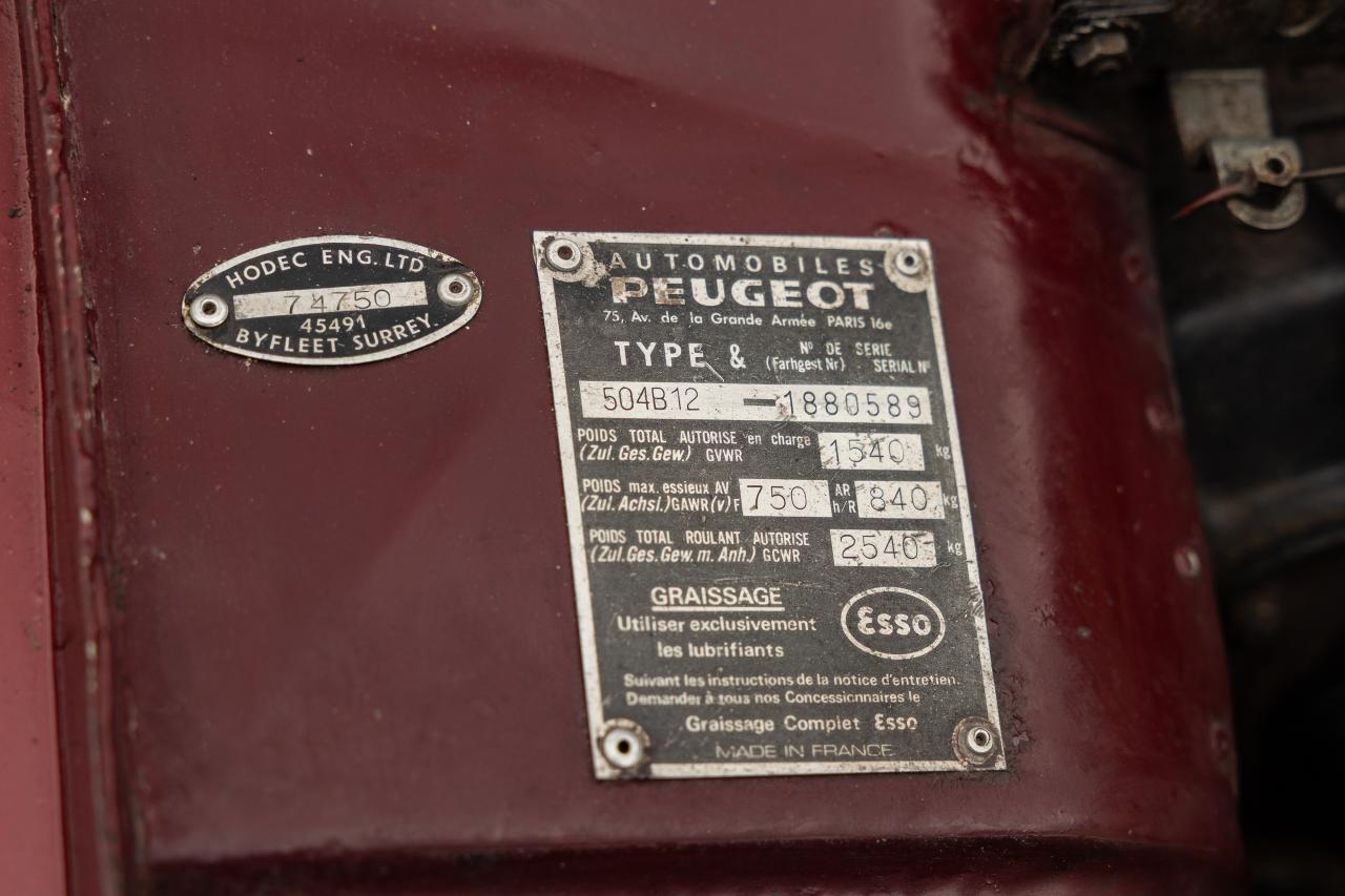 1974 Peugeot 504 GL Cabriolet