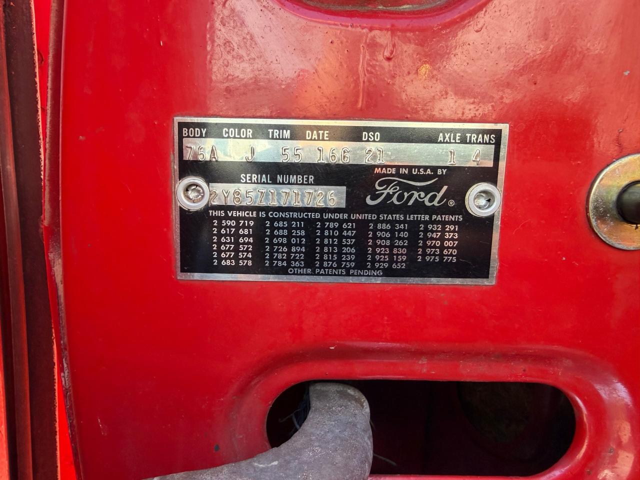 1962 Ford Thunderbird Convertible