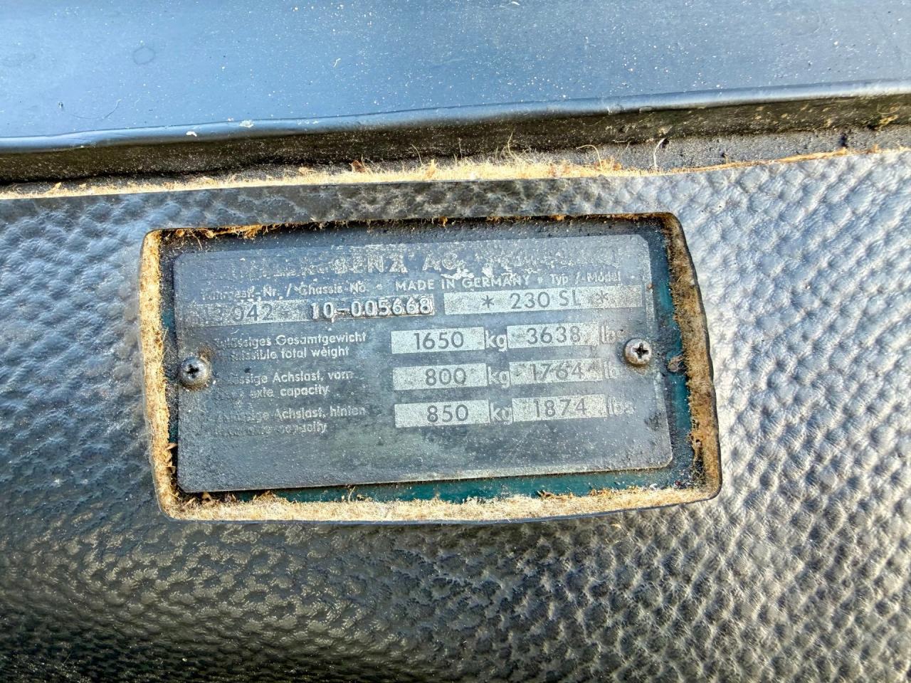 1964 Mercedes - Benz 230SL