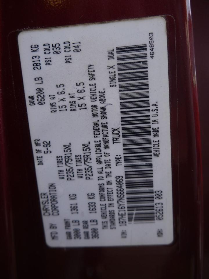 1992 Dodge Ram D-150 LE