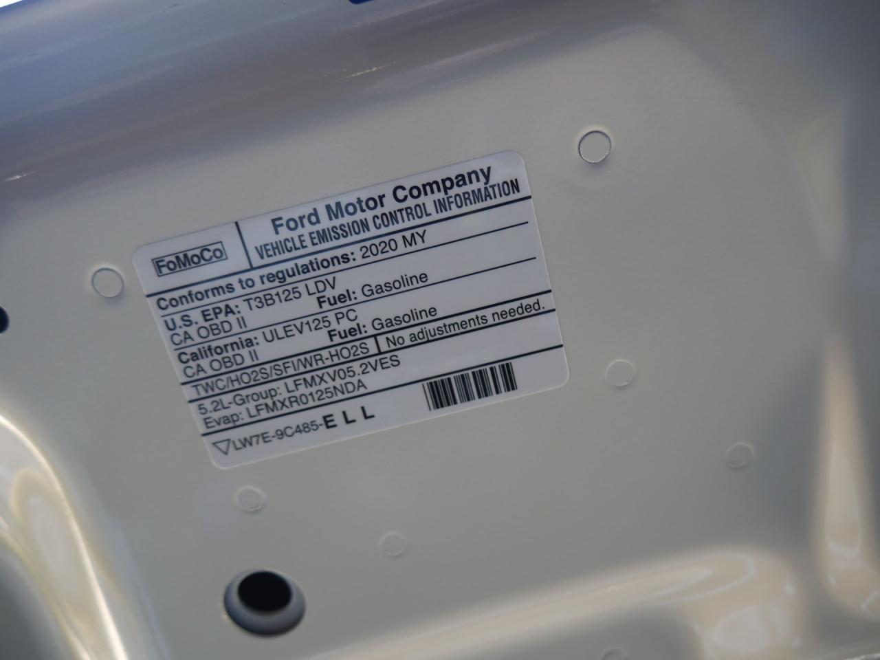 2020 Ford Mustang GT350R Heritage Edition