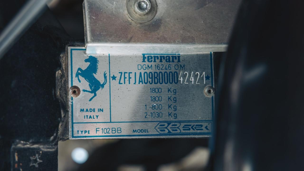 1980 Ferrari 512 BBi