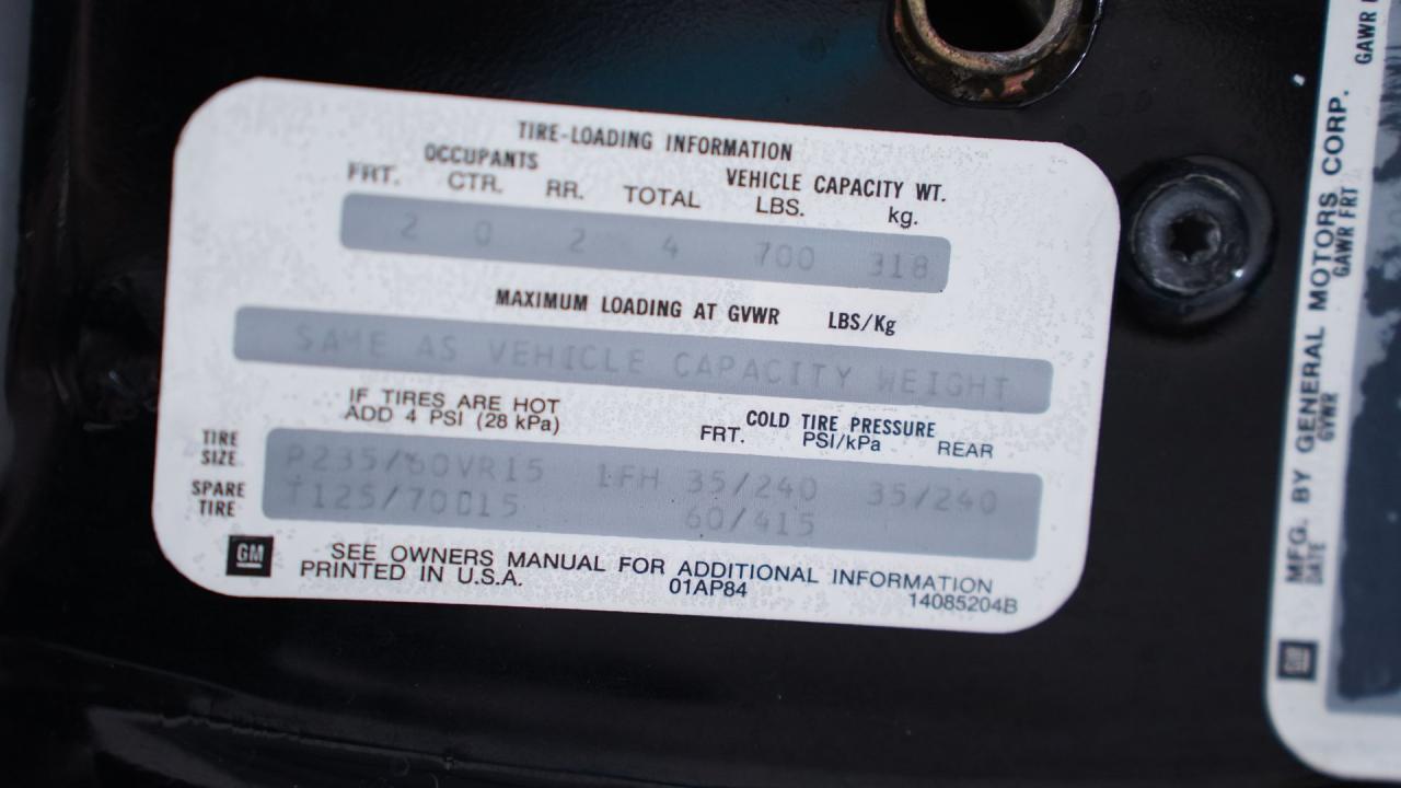 1985 Chevrolet Camaro Z/28 502